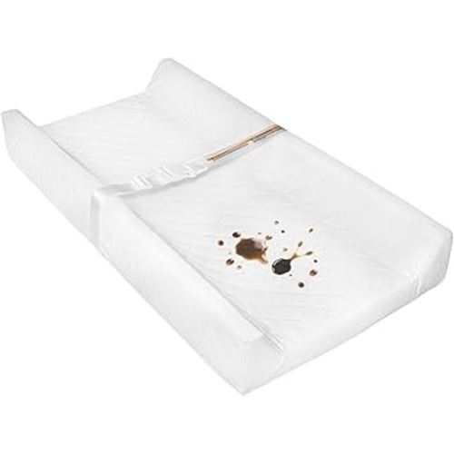 Waterproof Changing Pad for Baby, Non-Slip Wipeable Diaper Changing Mat with Safety Strap 32x16 Inch Infant Diaper Changing Pad Suitable for Dresser & Table
