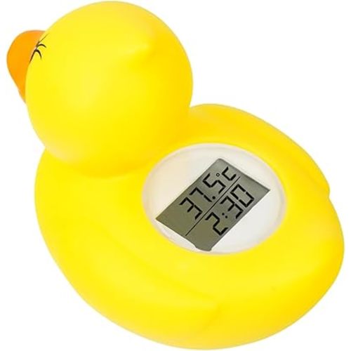 Baby Bath Thermometer, New Upgraded Digital Water Thermometer with 3 Color Backlight and Temperature Warning, Safe Bath Floating Toy for Babies and Toddlers (Duck)
