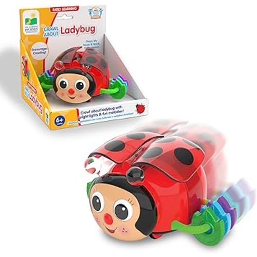 The Learning Journey Early Learning – Crawl About Ladybug Musical Crawling Aid – Baby Toys & Gifts for Boys & Girls Ages 6+ Months
