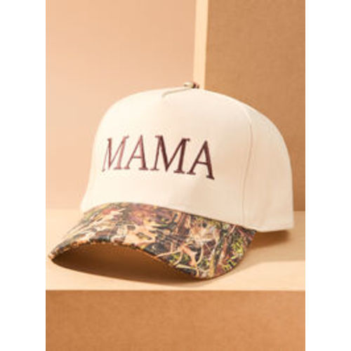 Mama Embroidered Camo Hat