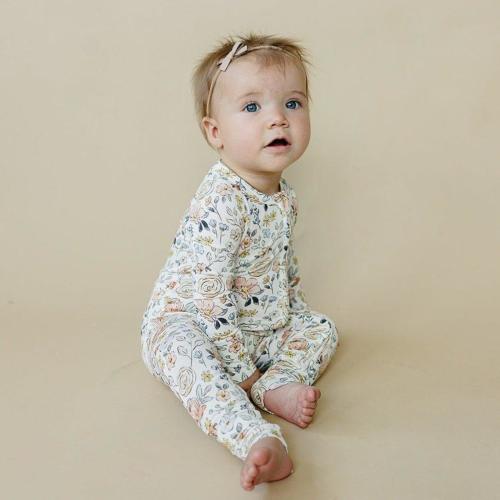 Pastel Petals Modal Zippy Floral Zipper Romper – August + Willow