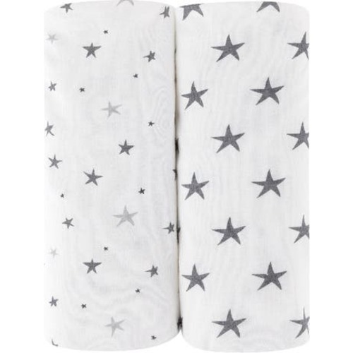 Baby Fitted Waterproof Bassinet Sheet 2 Pack