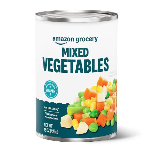 Amazon Grocery, Canned Mixed Vegetables, 15 Oz (Previously Amazon Fresh, Packaging May Vary)
