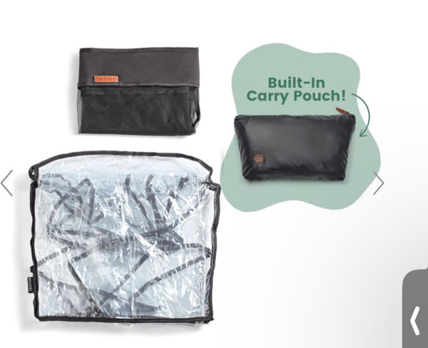 Double Stroller Rain Cover and Bug Net Set | Bombi Gear