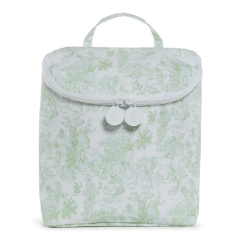 Insulated Lunch Bag - Take Away - Bunny Toile Green