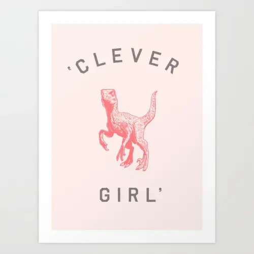 Clever Girl Art Print, Medium (17x22)