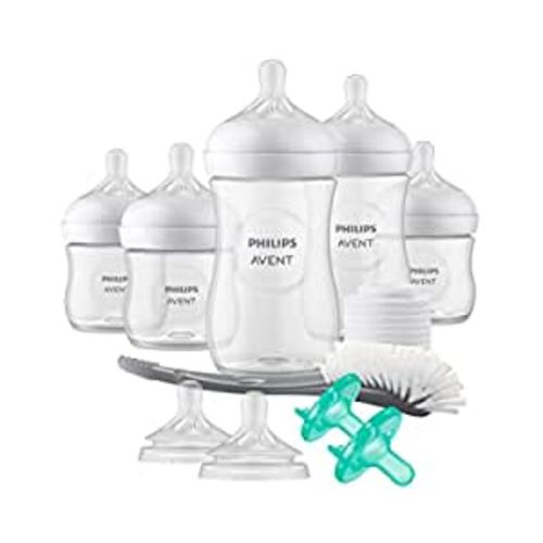 Amazon.com : Philips AVENT Natural Baby Bottle with Natural Response Nipple, Newborn Baby Gift Set, SCD838/02 : Baby