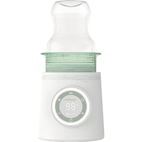Momcozy Portable Bottle Warmer for Travel, Double Leak-Proof Travel Bottle Warmer with Fast Heating, Safety Material Baby Bottle Warmer for Dr. Brown, Philips Avent, Medela, Tommee Tippee, Comotomo