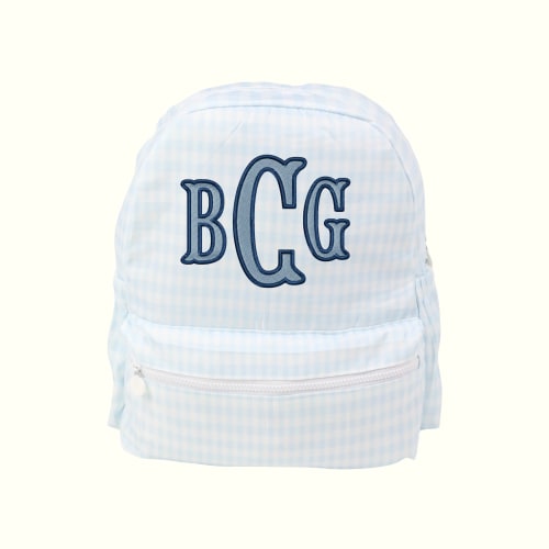 BCG Blue Gingham Applique Backpack