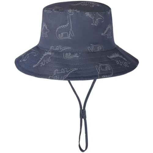 Baby Sun Hat UPF 50+ Sun Protective Toddler Bucket Hat Summer Kids Beach Hats Wide Brim Outdoor Play Hat for Boys Girls