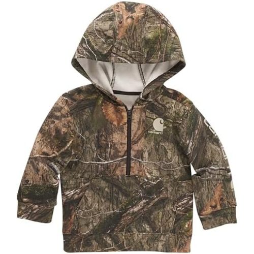 Carhartt Kid's CA6702 Long-Sleeve Quilted Jersey Half-Zip Sweatshirt - Boys