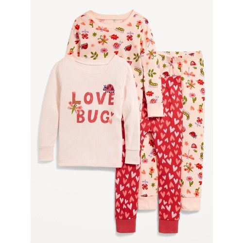 Snug-Fit Printed Pajama 4-Piece for Toddler & Baby