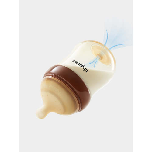 Glass Baby Bottle with Anti-Colic Vent for Natural Feeding