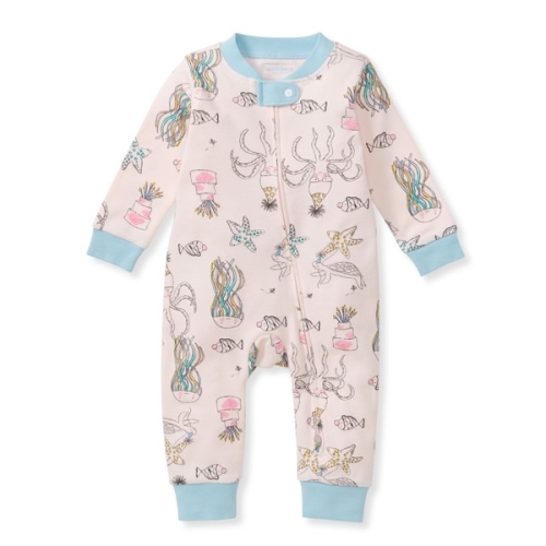 Sea-lebration Organic Cotton Baby Pajamas - 0-3 Months