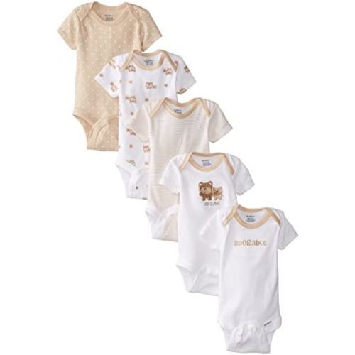 Gerber baby-girls 5-pack Short Sleeve Variety Onesies Bodysuits