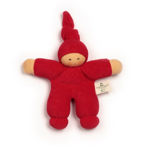 Nanchen Small Organic Cotton Waldorf Doll "Pimpel" - Blue Otter Toys