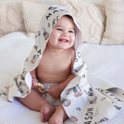 Personalized Hooded Towel | Set Sail