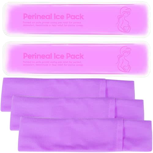Reusable Perineal Cooling Pad for Postpartum and Hemorrhoid Pain Relief,Instant Perineal Cold Pack,Vaginial Ice Pack for Pain Relief (Color-Purple)