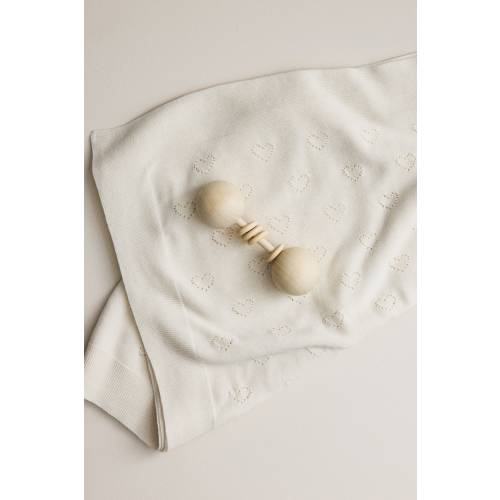 COTTON POINTELLE BABY BLANKET