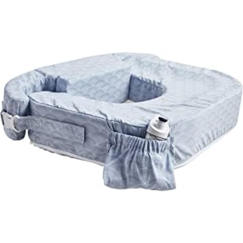 My Brest Friend Twin Nursing Pillow - Enhanced Comfort with Slipcover - Ergonomic Breastfeeding Pillow for Ultimate Support - Adjustable Nursing Pillow with Handy Side Pocket, Horizon