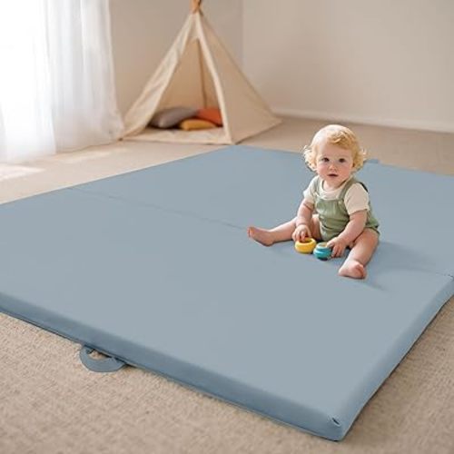 Bella's Friends Foldable Baby Play Mat for Floor, 50"x50"