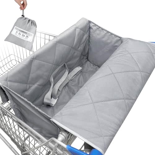 Shopping Cart Cover for Baby Unicorn Castle 2-In1 High Chair Cover Universal Fit Grocery Cart Cover for Baby Girl Shopping Cart Seat Covers Machine-Washable
