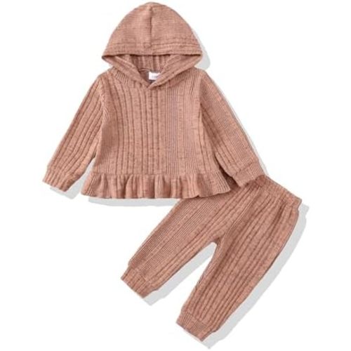Renotemy Newborn Infant Baby Girl Clothes Outfits Fall Winter Long Sleeve Sweatshirts Pants Cute Baby Girl Outfits Set