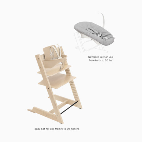 Tripp Trapp High Chair² + Newborn Set - Natural