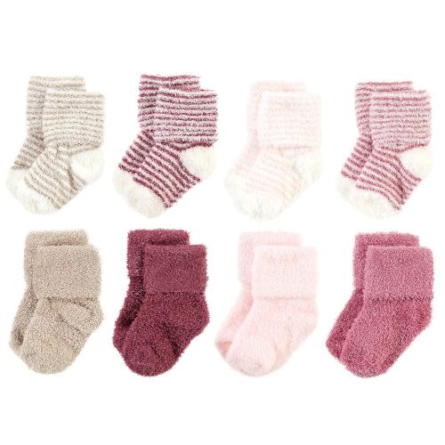Hudson Baby Baby Girls' Cotton Rich Newborn and Terry Socks