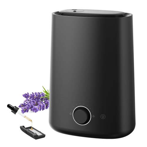 ALROCKET Humidifier for Bedroom,5L Cool Mist Top-Fill Humidifier for Large Room, Baby Nursery, Plants,48H Runtime,28 dB Quiet,Oil Diffuser
