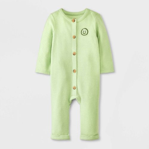 Baby Boys' Solid Romper - Cat & Jack™ Green, Size: 6-9M