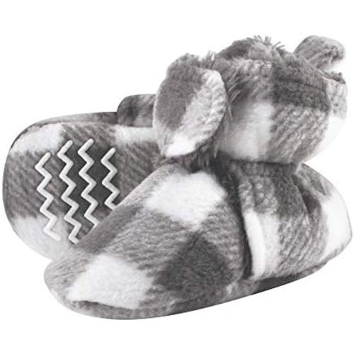 Hudson Baby Unisex Baby Cozy Fleece and Faux Sherpa Booties