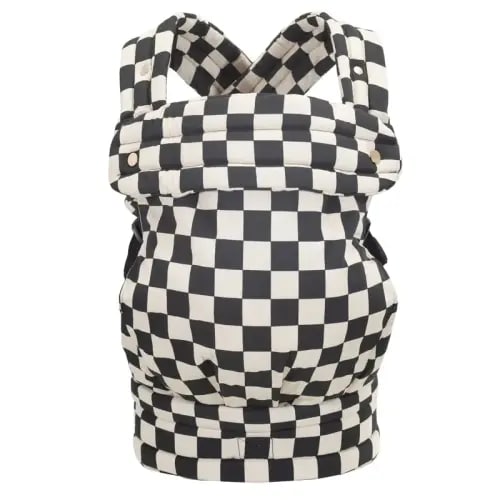 Black and White Checkerboard Baby Carrier – LUJIFO Ergonomic - TikTok Shop