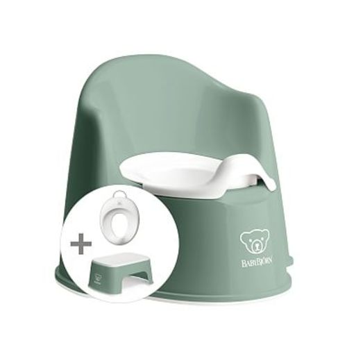 BabyBjörn® Potty Training Bundle, Deep Green/White