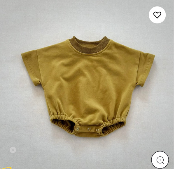 Baby Solid Color Comfort Loose Bodysuit