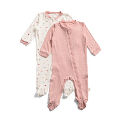 Newborn Girls 2pk Footed Coveralls | Baby | Marshalls