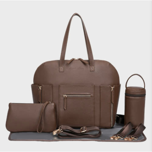 Chic Convertible Diaper Bag - Backpack to Tote - Best Designer Baby Bag - Vegan Leather - Hannah and Henry