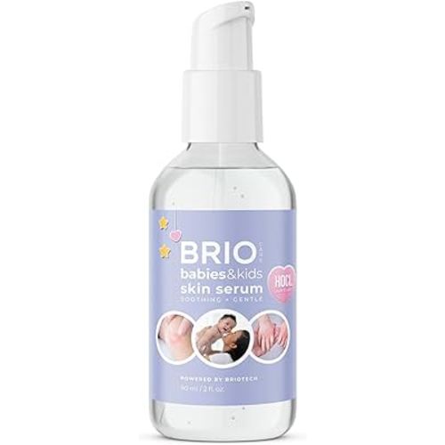 BRIOTECH Babies & Kids Hypochlorous Acid Skin Serum, Clean Vegan Skin Management with Pure HOCL, Soothe Redness and Bumps, Support Against Diaper Irritation 2 fl oz