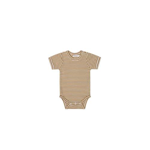 Organic Cotton Hudson Short Sleeve Bodysuit - Bistre