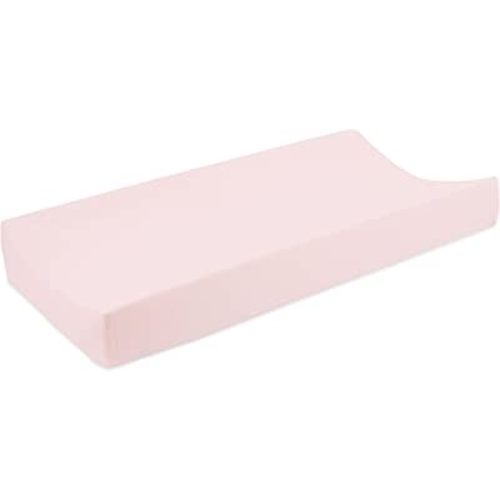 aden + anais Essentials Changing Pad Cover, 100% Cotton Muslin, Super Soft, Breathable, Tailored Snug Fit, Single, Solid Pink