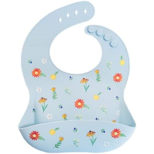 Austin Baby Co Mess Proof Silicone Bibs for Babies – Perfect Travel Toddler Bibs for Baby