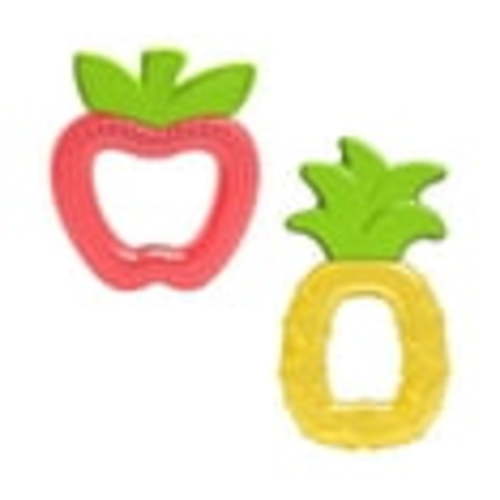 Dr. Brown's AquaCool Water-Filled Baby Teether, Fruit Freezer, Cooling Relief, BPA Free, Pineapple/Apple, 3m+, 2 Pack