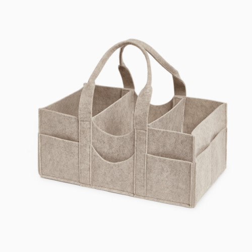 Felt Diaper Caddy - Heather Oat
