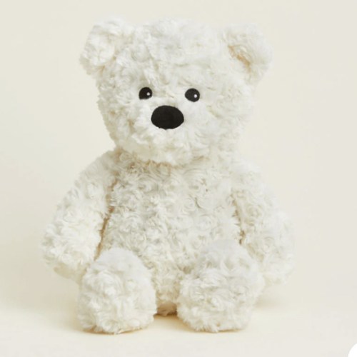 Microwavable Cream Curly Bear Warmies | Warmies USA