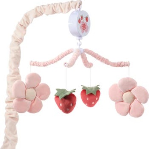 CUTEST STRAWBERRY Baby Crib Mobile Soother
