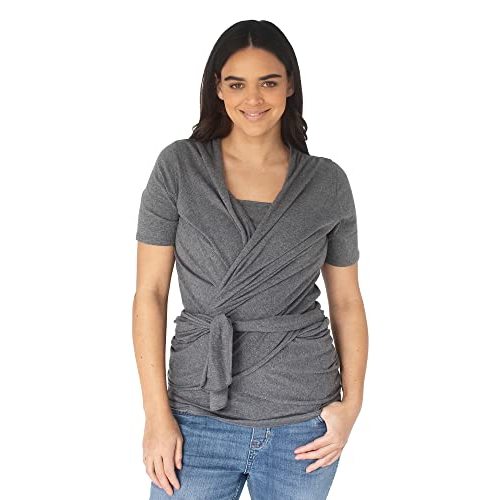 Kindred Bravely Organic Cotton Skin to Skin Wrap Top for Nursing | Adjustable Breastfeeding Shirt