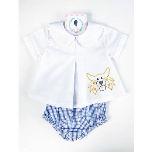 Baby UK Set, Baby Wildcat Bloomer, Baby Kentucky Outfit, Blue Wildcat Shirt, Baby Wildcat Short Set, Basketball Mascot Shirt, Team Shirt