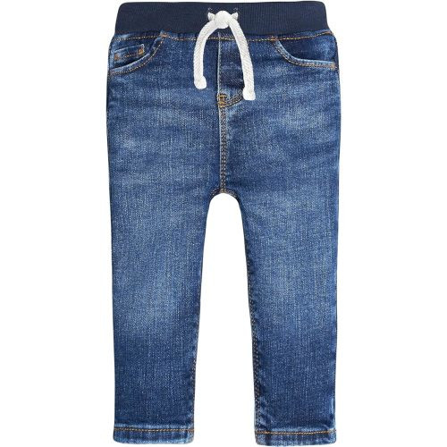 Gerber Baby Toddler Rib Waist Stretch Denim Skinny Jeans - 3-6 Months - Blue Denim