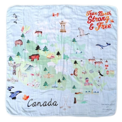 Canada Muslin Quilt Blanket