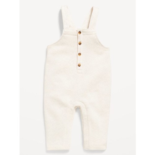 Fleece Button-Front Overalls for Baby | Old Navy